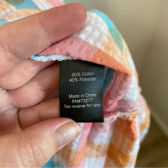 Croft & Barrow Multicolor Plaid Midi Dress 1X - Picture 6 of 8